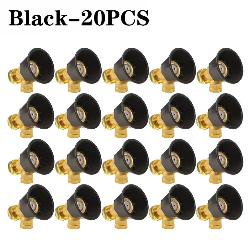 Cyclone High-Pressure Adjustable Spray Nozzle – 1–20 PCS Spray Nozzle Babs Black-20PCS