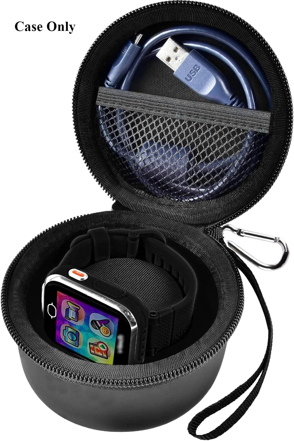 VTech KidiZoom DX2 DX3 Smartwatch Case & Organizer Box Smartwatch Carrying Case Babs black