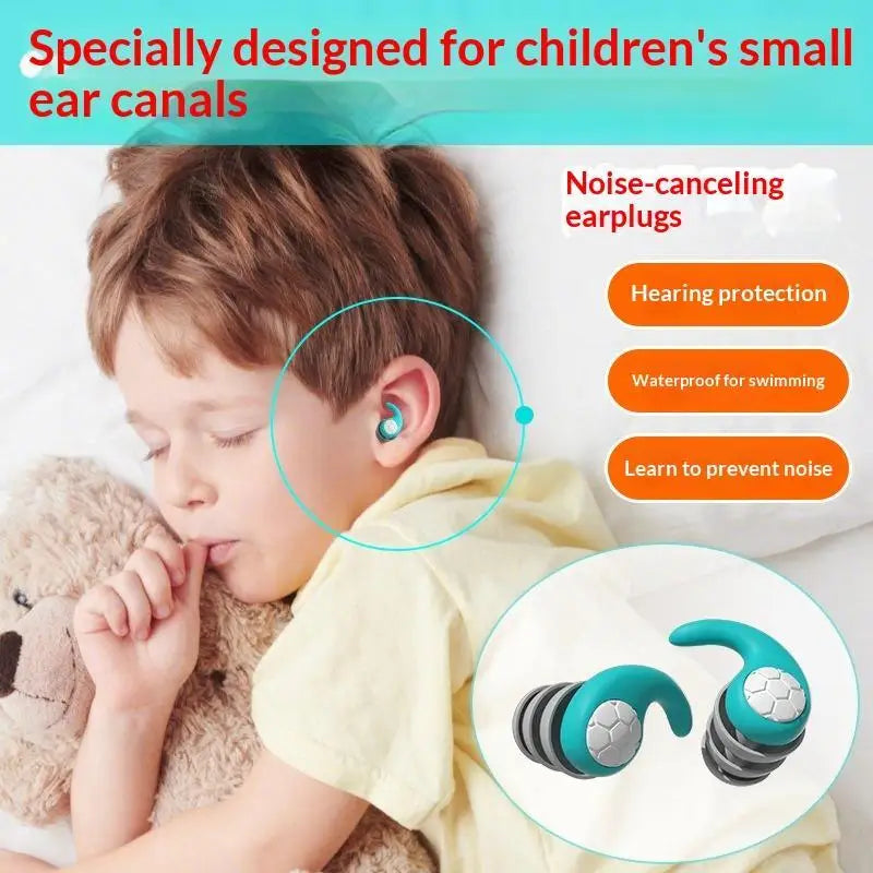 Kids Waterproof Noise Reduction Earplugs – Soft Silicone Kids Earplugs Babs