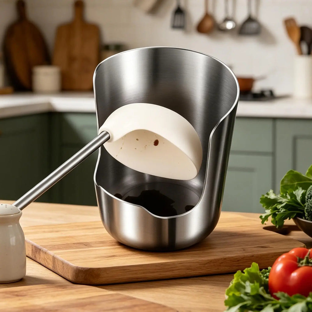 Stainless Steel Lid & Utensil Holder – Kitchen Organizer Rack Utensil & Lid Holder Babs