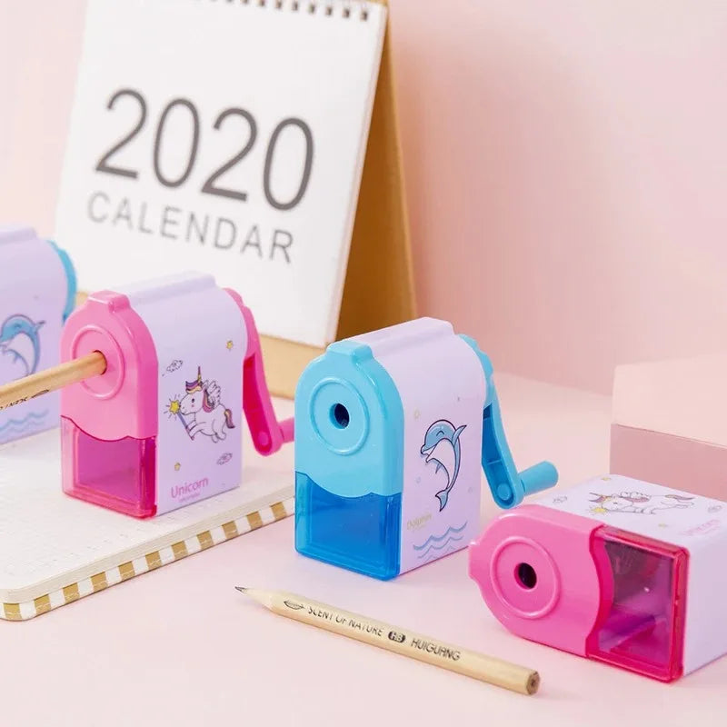 Unicorn Dolphin Mechanical Pencil Sharpener – Kids School Mechanical Pencil Sharpener Babs