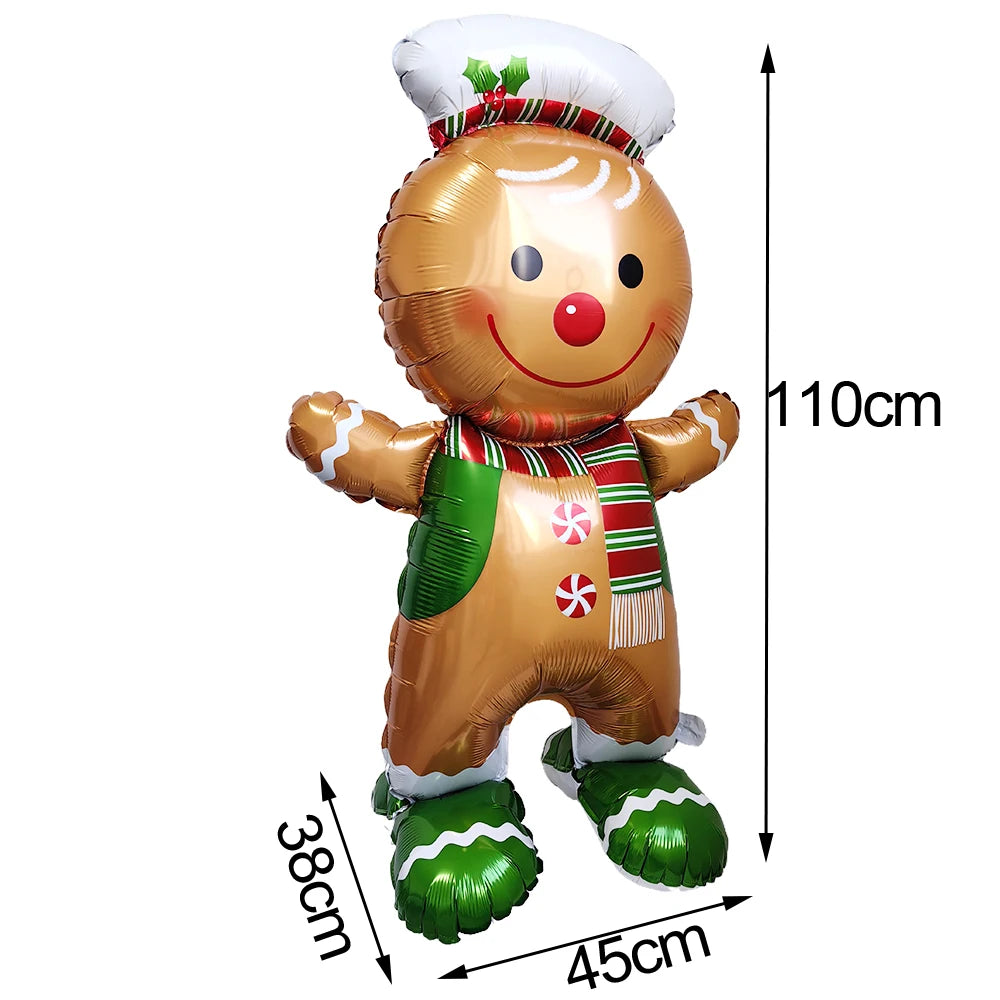 Large Standing Christmas Foil Balloons – Santa, Snowman & More Christmas Foil Balloons Babs Marble As pictures show