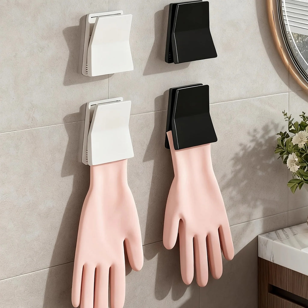 Kitchen Glove Hook Rack – PVC Rubber Glove Hanging Clip Glove Storage Hook Babs