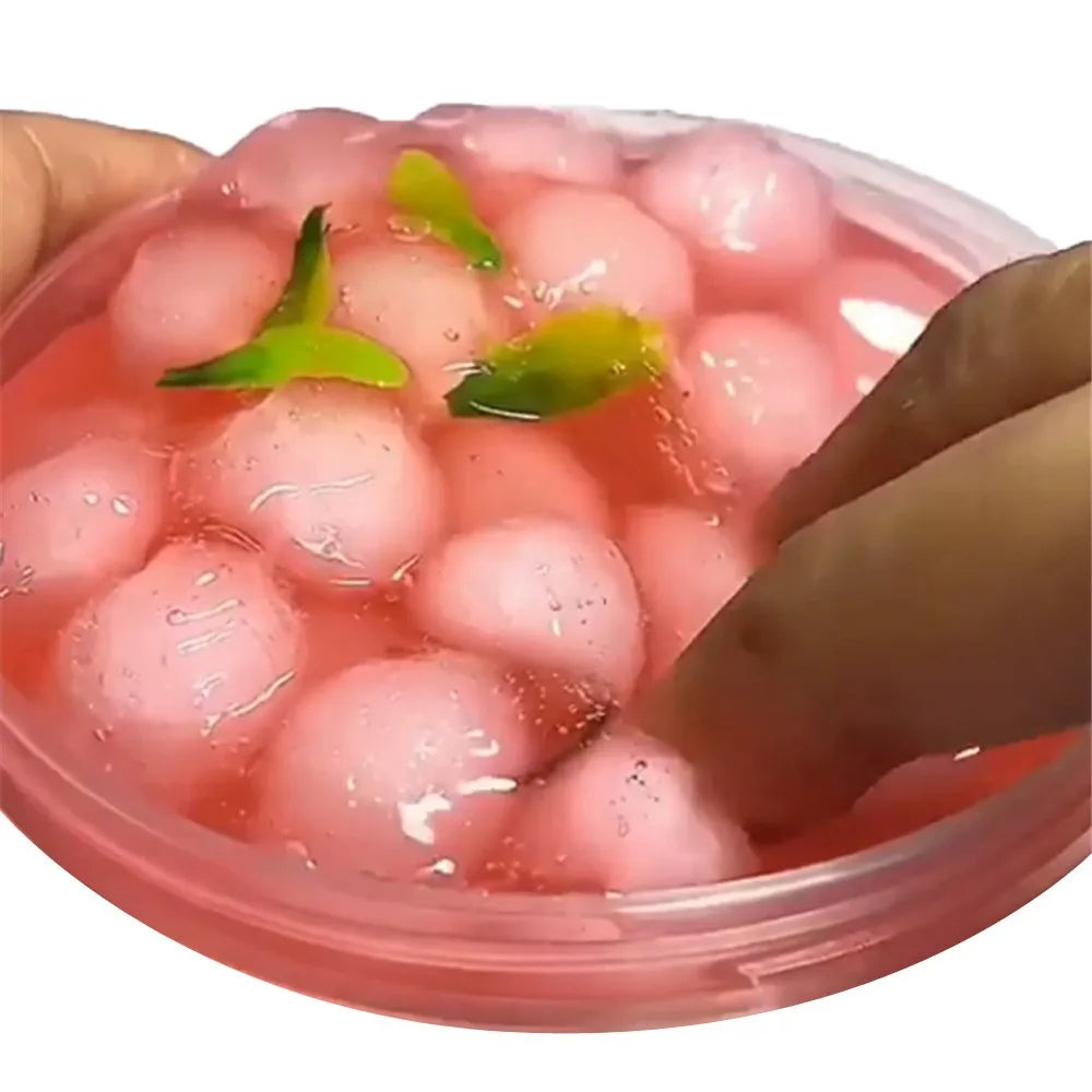 DIY Cloud Slime Toy – Peach Scented Color Mixing Putty Slime Putty Toy Babs