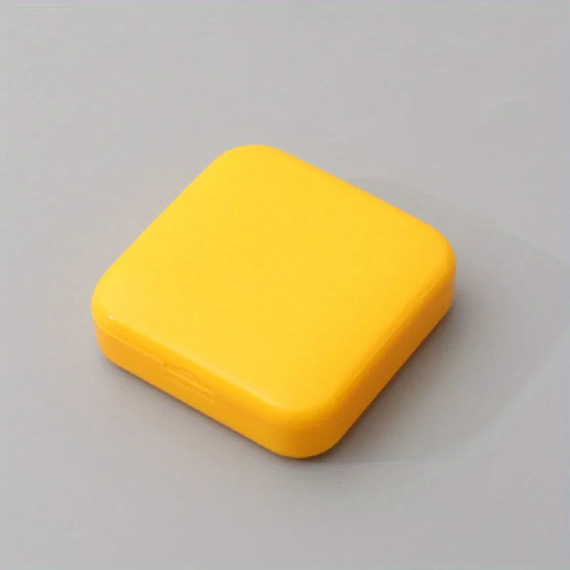 Compact Portable Pill Organizer Box – Push-Pull Medicine Case Pill Organizer Box Babs yellow