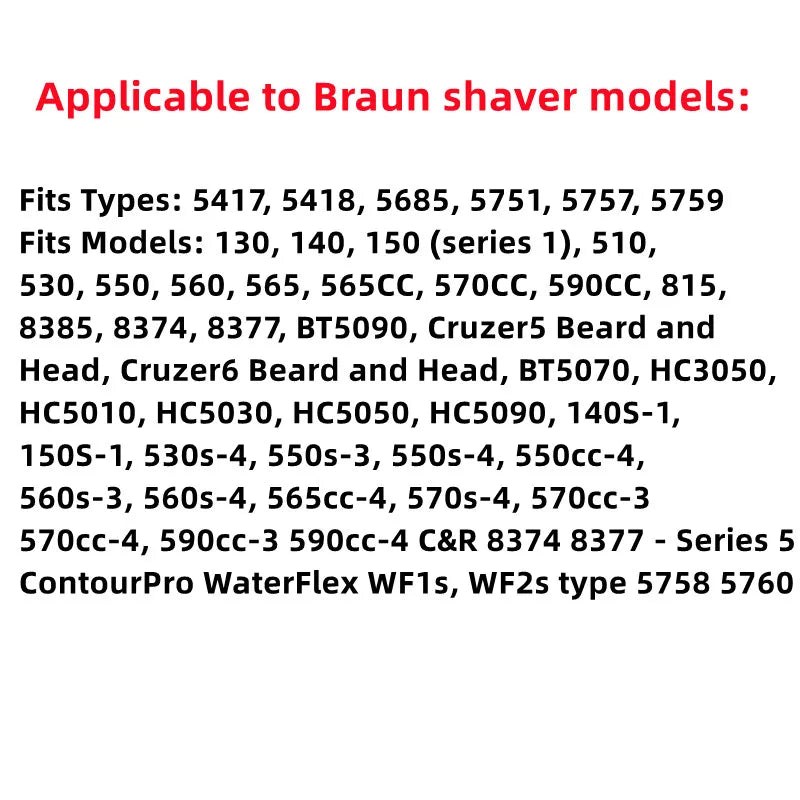 Braun Shaver AC Power Adapter Charger 5.9V 0.6A EU/US Plug Shaver Power Adapter Babs