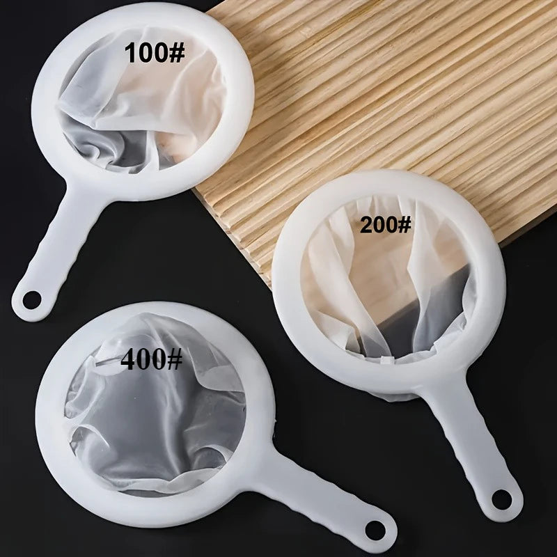 3-Piece Stainless Steel Mesh Filter Set – 100/200/400 Mesh Mesh Strainer Set Babs 3PCS