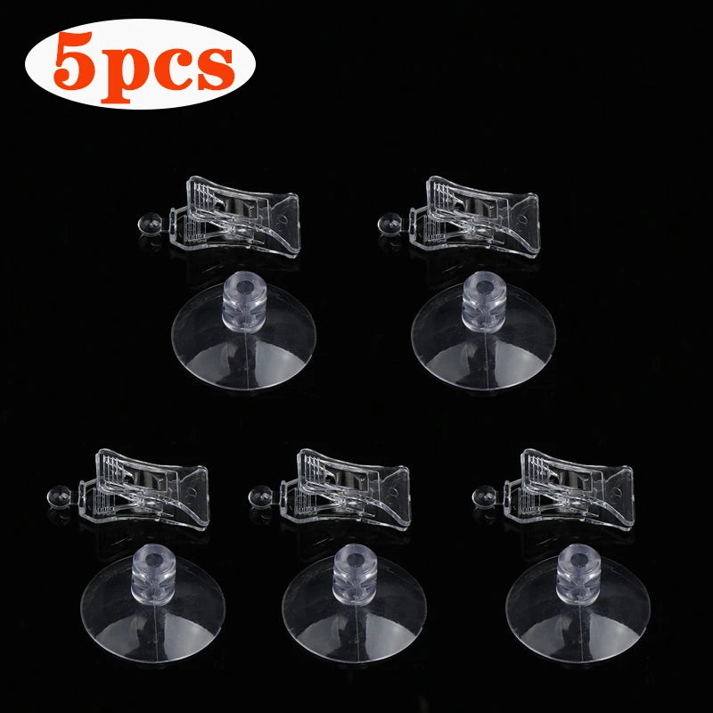 Clear Suction Cup Wall Clip – Multifunctional ABS Clamp 10-Pack Suction Cup Clip Babs 5pcs