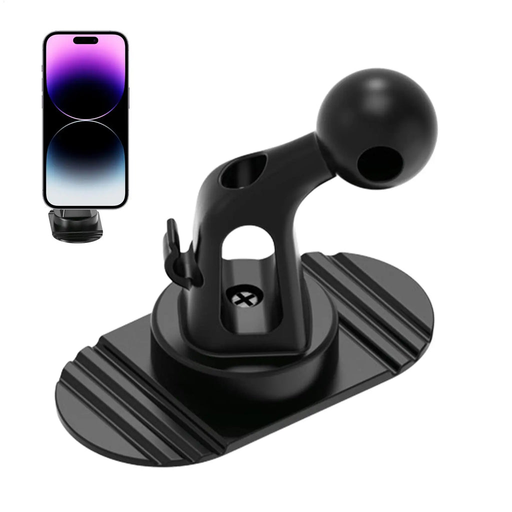 Car Dashboard Phone Holder Base – 17mm Ball Head, 360° Rotating Car Phone Mount Babs