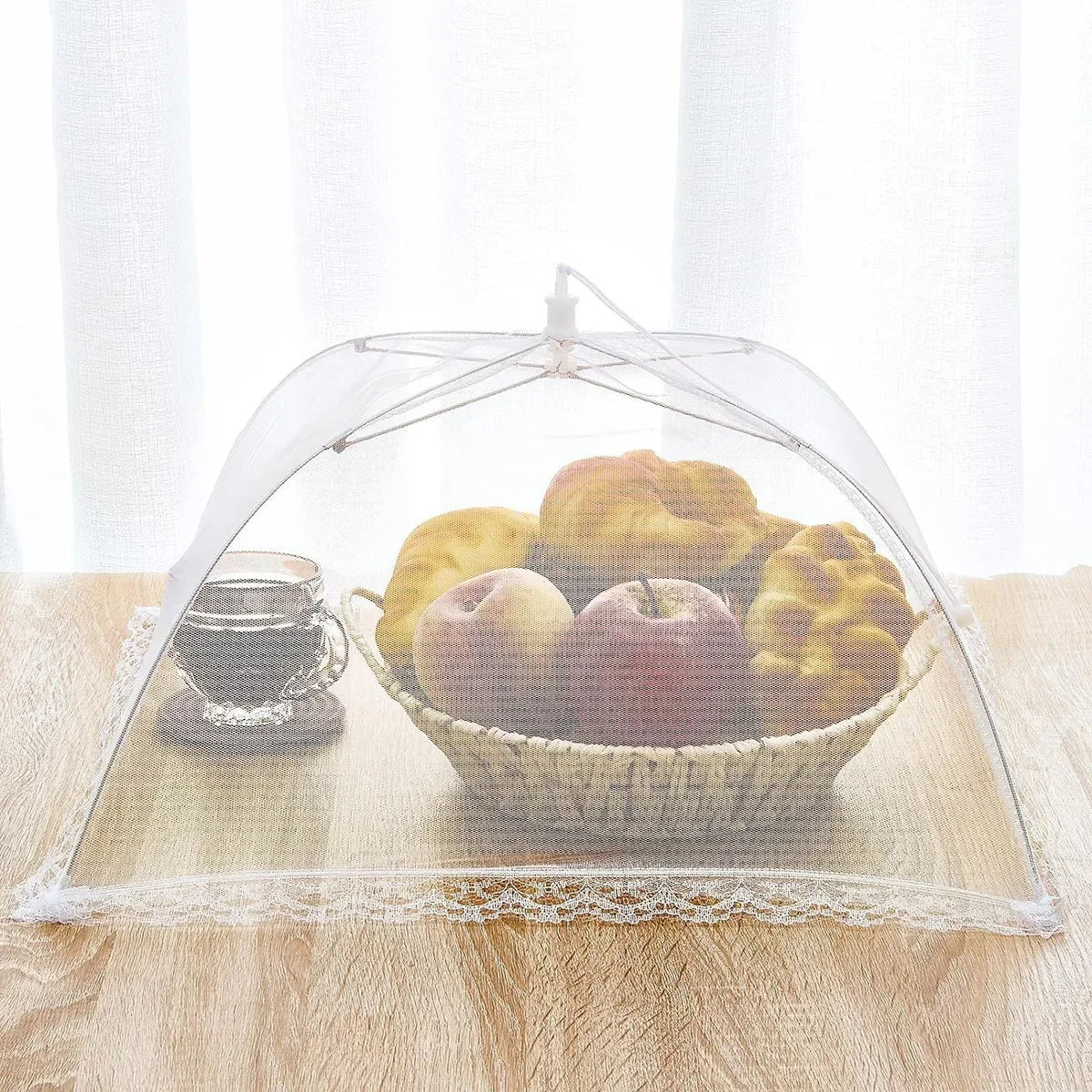 Foldable Pop-Up Food Mesh Cover – Fly & Insect Proof Food Mesh Cover Babs 14inch 38x38cm