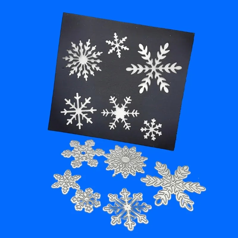 Christmas Snowflake Metal Cutting Dies – Round Stencil Mold Craft Cutting Die Babs