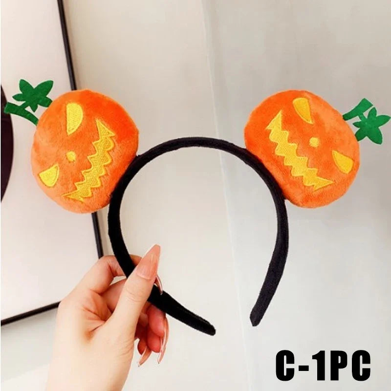 Devil Pumpkin Horn Headband – Halloween Costume Accessory Halloween Headband Babs C 1PC