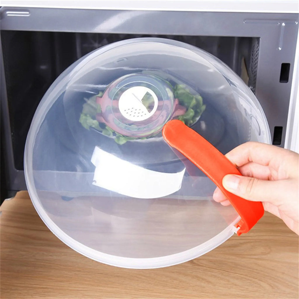 BPA-Free Vented Microwave Splatter Cover with Handle Microwave Splatter Cover Babs