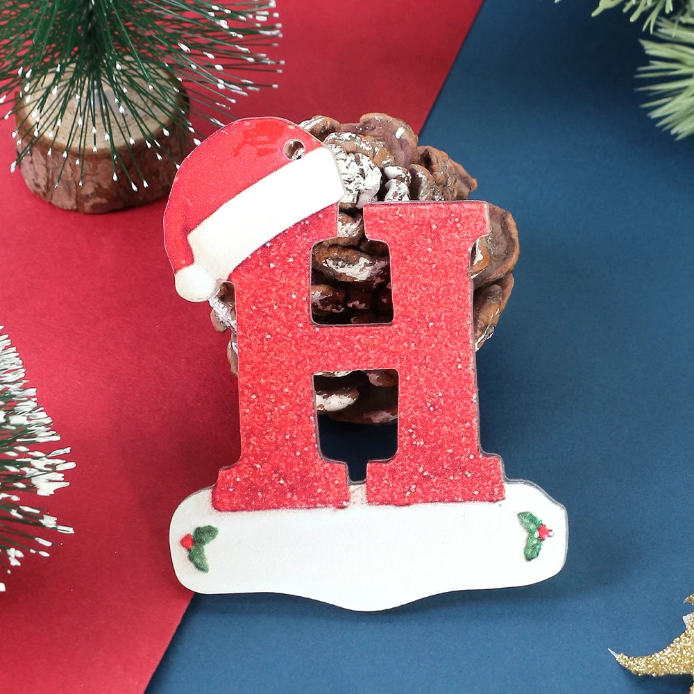 3D Alphabet Christmas Ornaments – DIY Letter Pendants Christmas Ornaments Babs H 1Pcs