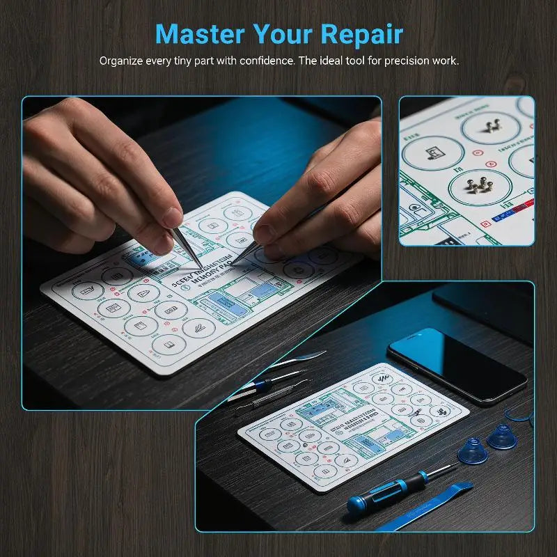 Magnetic Screw Memory Pad for Precise Phone Repair – N2HAO Screw Memory Pad Babs