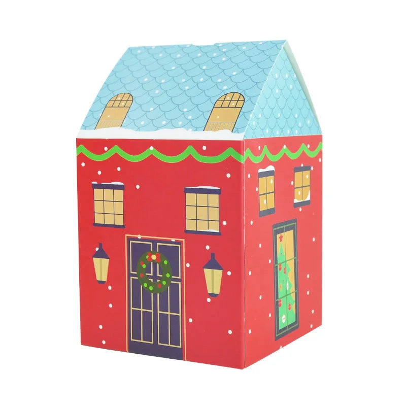 4pcs Christmas House Candy Gift Boxes – Holiday Party Treats Holiday Gift Box Babs B 4pcs