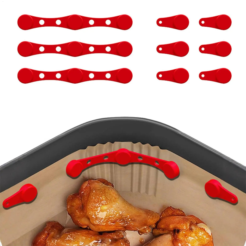 Air Fryer Silicone Magnetic Buckle | Reusable Baking Paper Clips Air Fryer Accessory Babs
