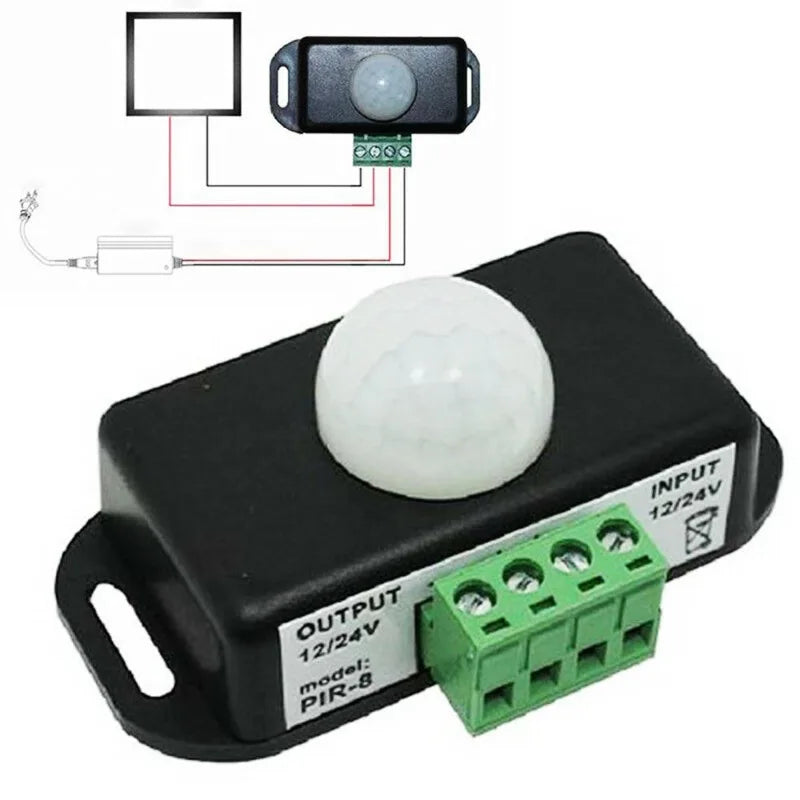 120° PIR Motion Sensor Switch for LED Lights 12-24V DC Motion Sensor Switch Babs