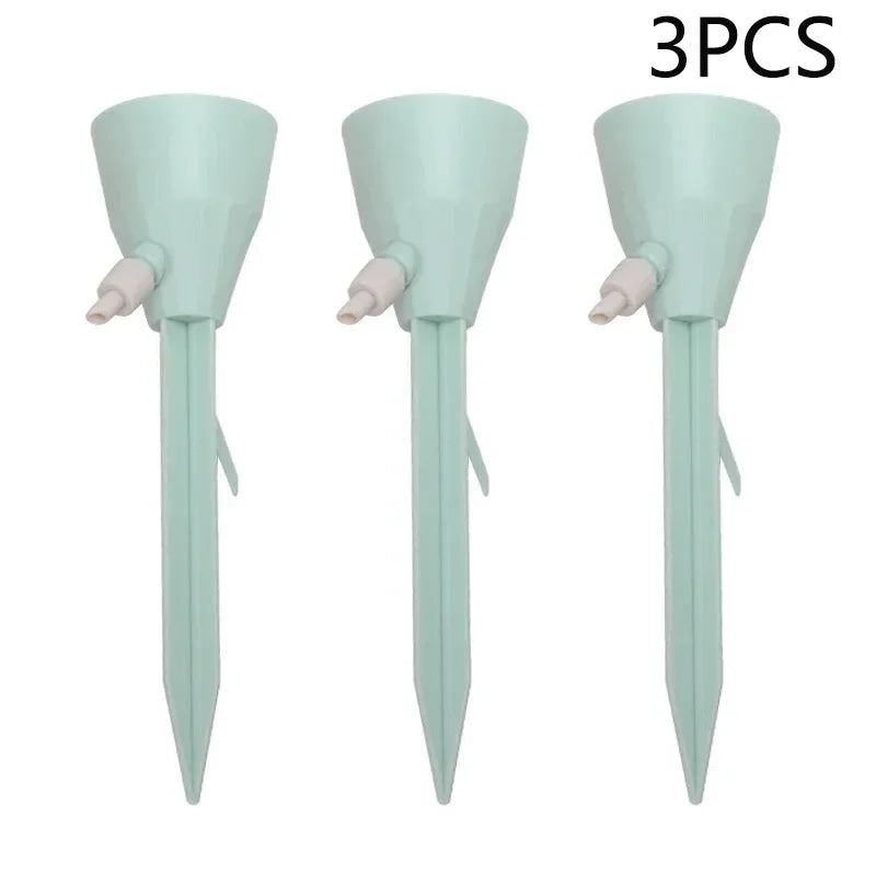 Adjustable Plant Watering Spikes – Auto Drip Irrigation (3 Pcs) Drip Irrigation Spike Babs green3pcs