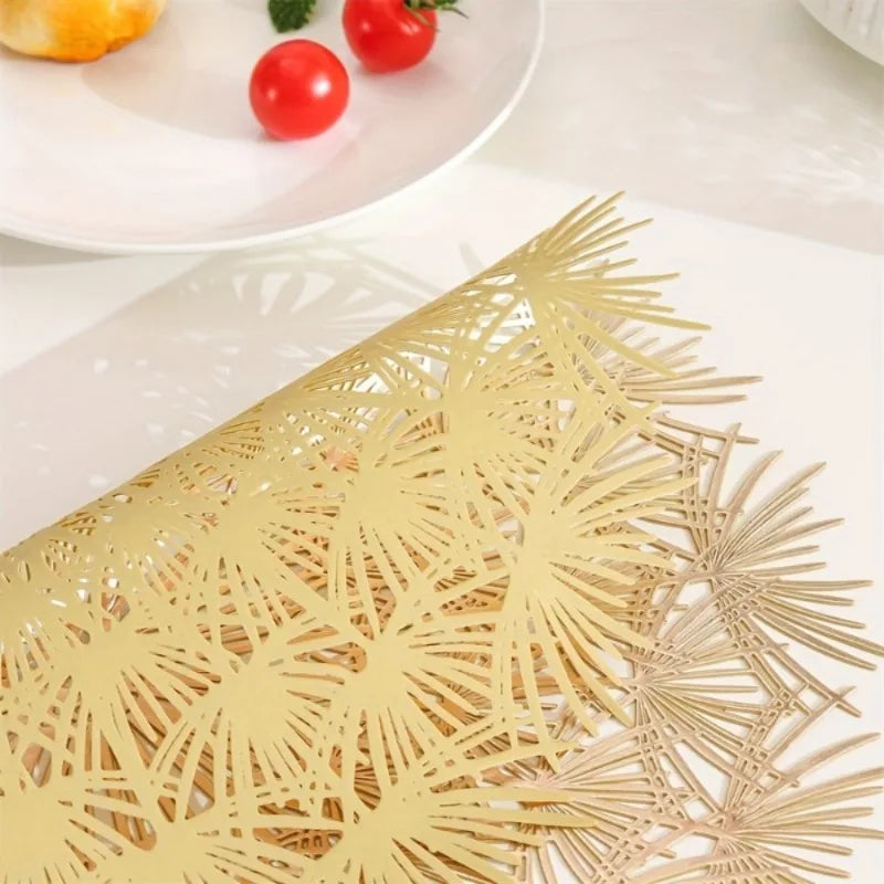 Round Dandelion Lace PVC Placemat – Heat-Resistant Table Mat Decorative Placemat Babs