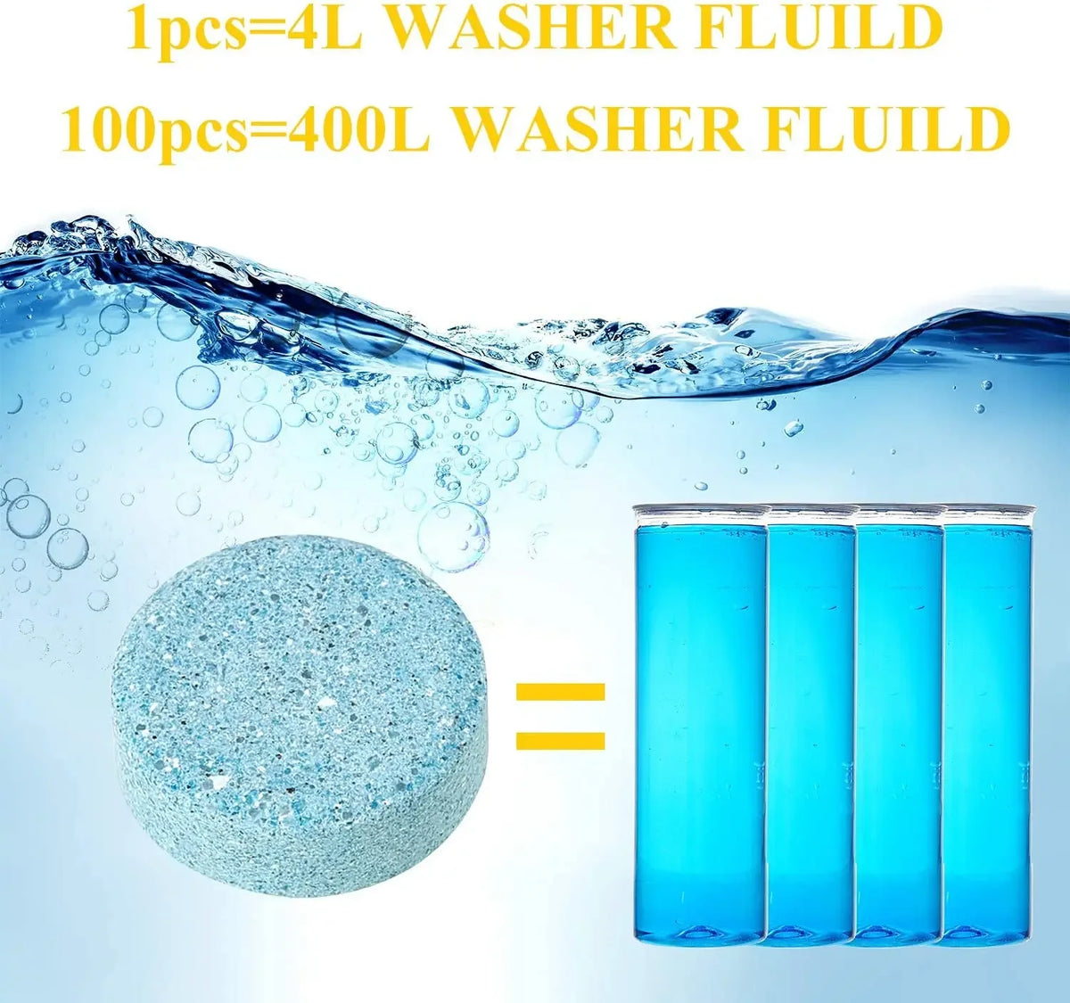 Effervescent Windshield Cleaner Tablets – Car Window Wash Windshield Cleaner Tablets Babs