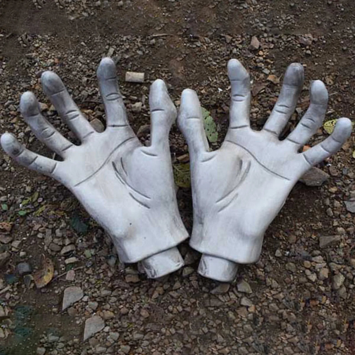 Halloween Life-Size Fake Skeleton Hands – Zombie Prop 2pc Set Halloween Prop Decoration Babs