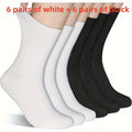 12 Pairs Loose-Top Breathable Knit Socks with Elastic Cuffs Casual Knit Socks Babs MULTI One Size