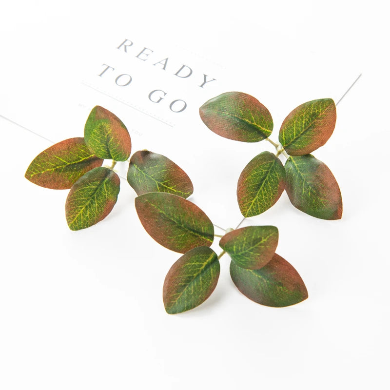 Artificial Silk Tea Leaf Flowers 25pcs – Wedding & DIY Decor Artificial Silk Flowers Babs Coffee 25 pcs
