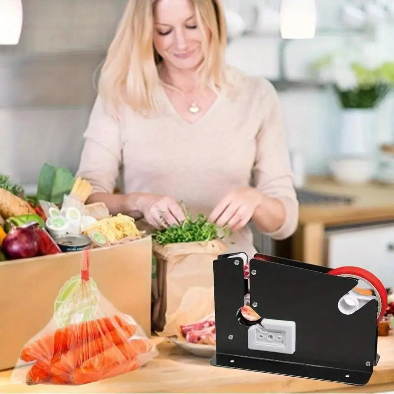 Heavy Duty Steel Poly Bag Sealer Tape Dispenser with Trimmer Bag Sealer Dispenser Babs