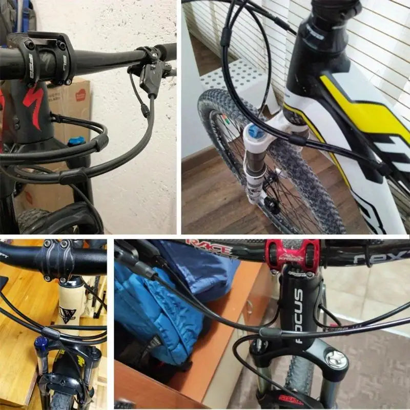 5pcs Bike Disc Brake Cable Guide Hose Frame Fixture Clips Bike Cable Guide Clips Babs