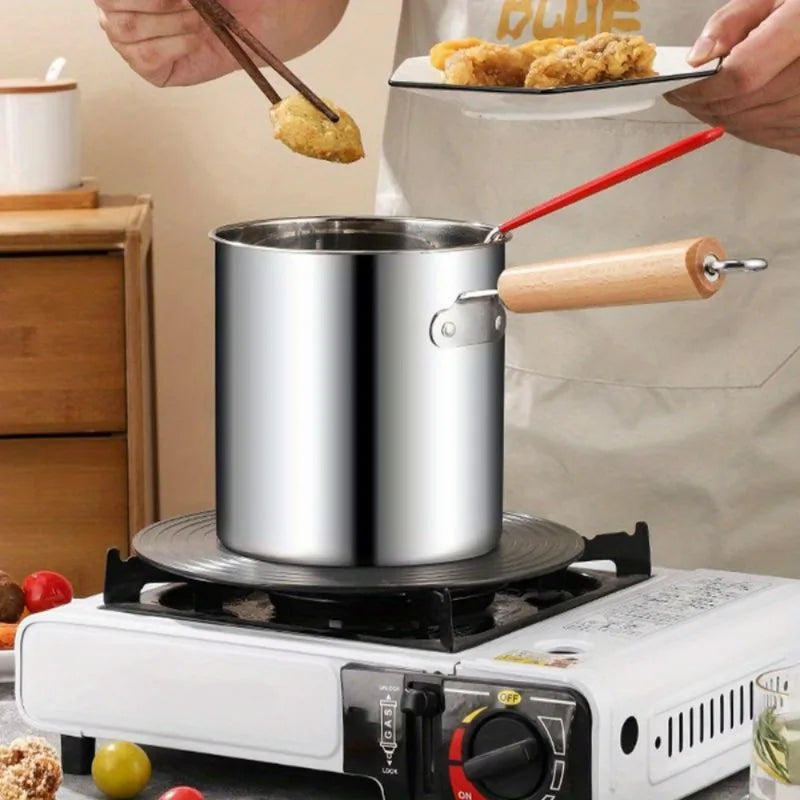 Stainless Steel Deep Fryer Pot with Strainer Basket Deep Fryer Pot Babs