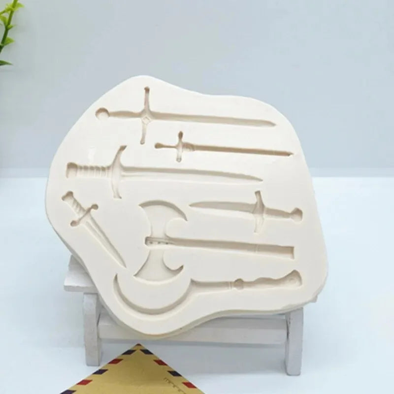 Knight Sword Silicone Cake Mold – Fondant Chocolate Decorating Silicone Cake Mold Babs