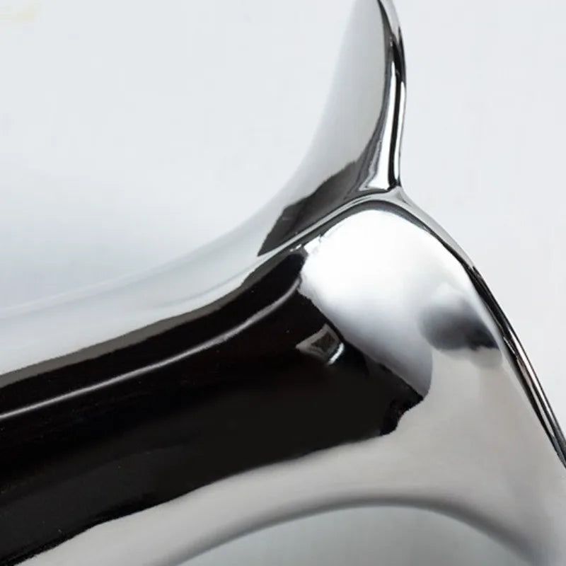 Modern Nordic Ceramic Vase – Silver Luxury Table Decoration Decorative Ceramic Vase Babs