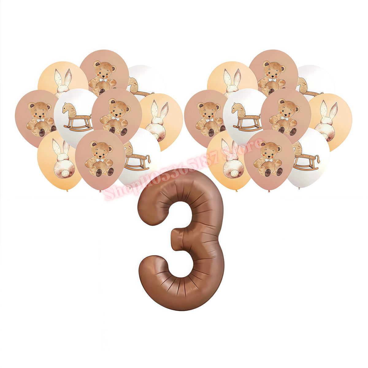Hello Baby Gender Reveal Party Kit – Balloons, Banner & Decor Party Decoration Kit Babs 19pcs Balloons-3 others