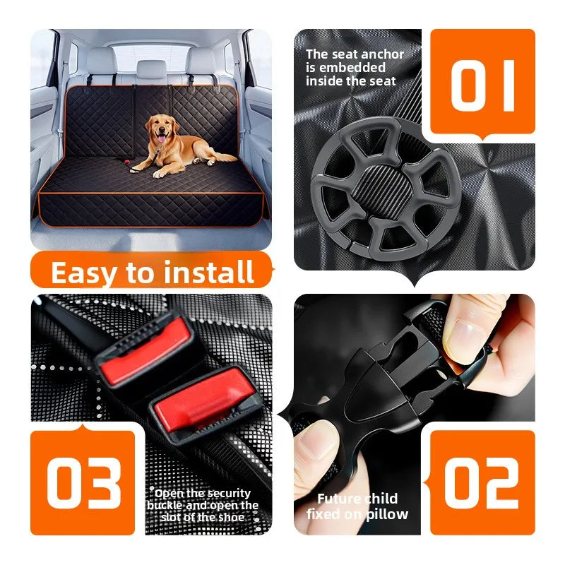 Waterproof Dog Car Seat Cover | Rear Back Pet Seat Mat Pet Car Seat Cover Babs