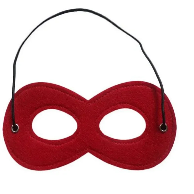 Felt Eye Mask for Kids & Adults – Party Masquerade Costume Costume Mask Babs Red