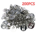 Wooden Wick Clips & Metal Wick Base Clips for Candle Making Candle Wick Clips Babs 200PCS