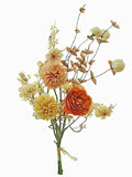 Artificial Silk Rose Stems – Wedding & Home Décor Bouquet Artificial Silk Flowers Babs Orange 1 PC