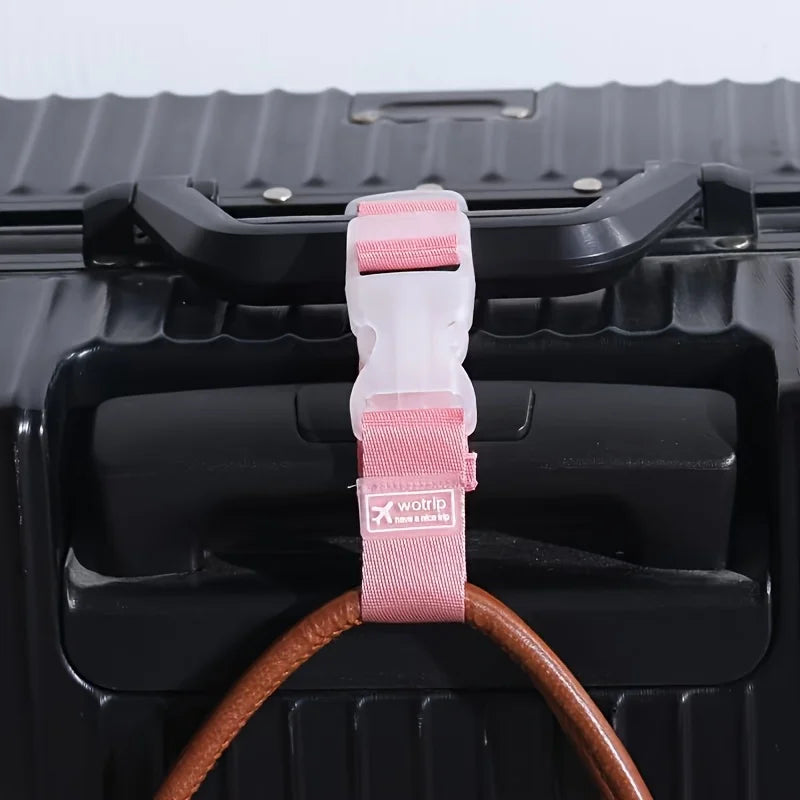 2pcs Colorful Nylon Luggage Straps – Adjustable Travel Belts Luggage Strap Babs