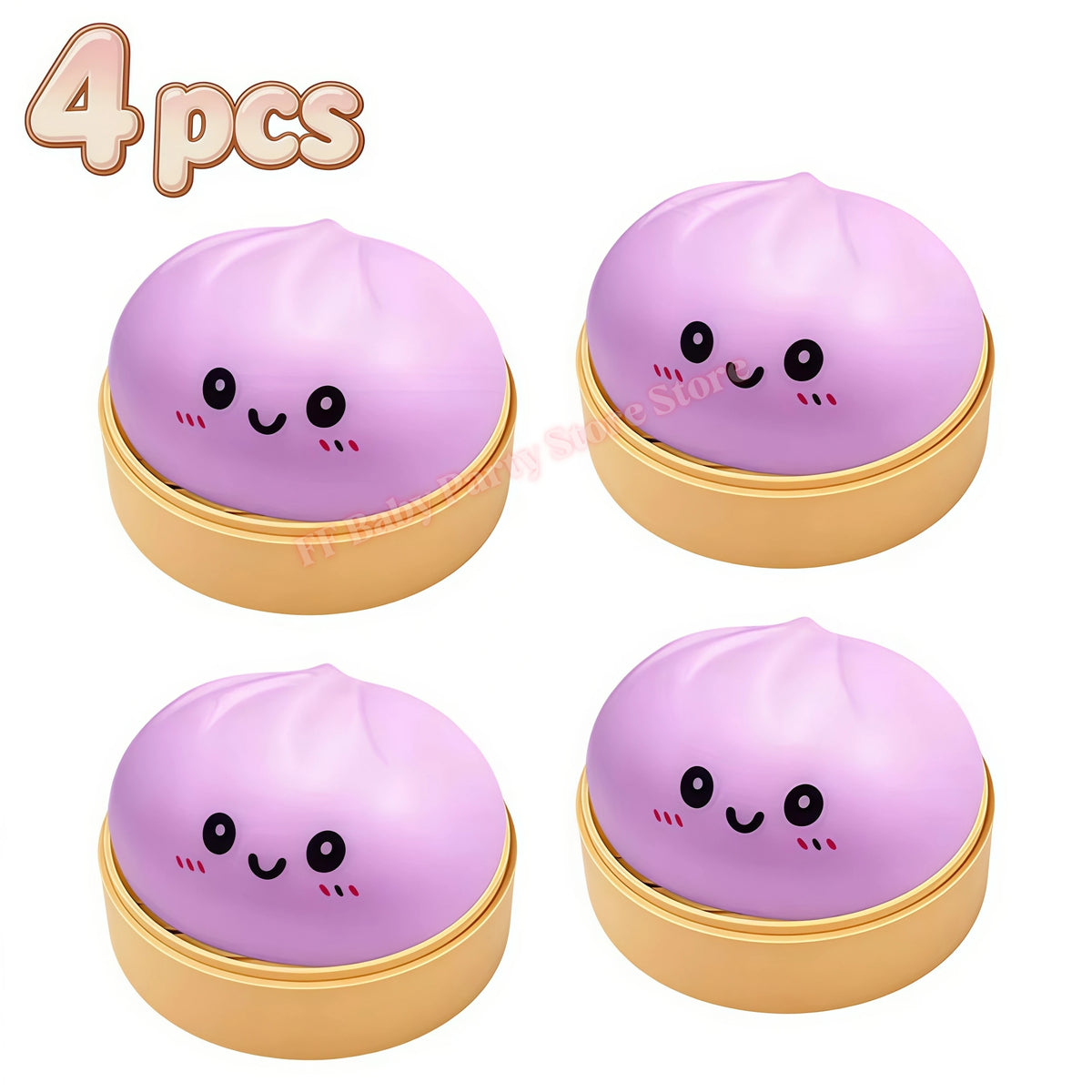 24-Day Dumpling Squishy Advent Calendar Blind Box Xmas Gift Squishy Advent Calendar Babs 4pcs 7
