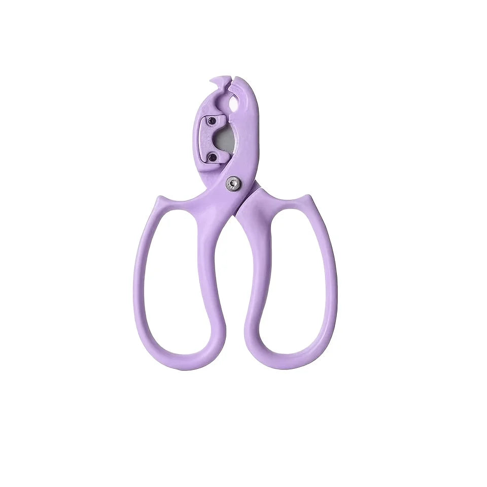2-in-1 Floral Scissors & Rose De-Thorn Tool | Stem Pruner Floral Pruning Shears Babs PURPLE