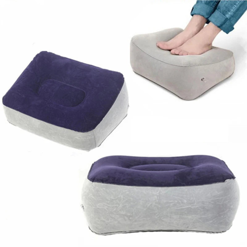 Inflatable Footrest Pillow – PVC Travel & Office Foot Rest Inflatable Footrest Pillow Babs