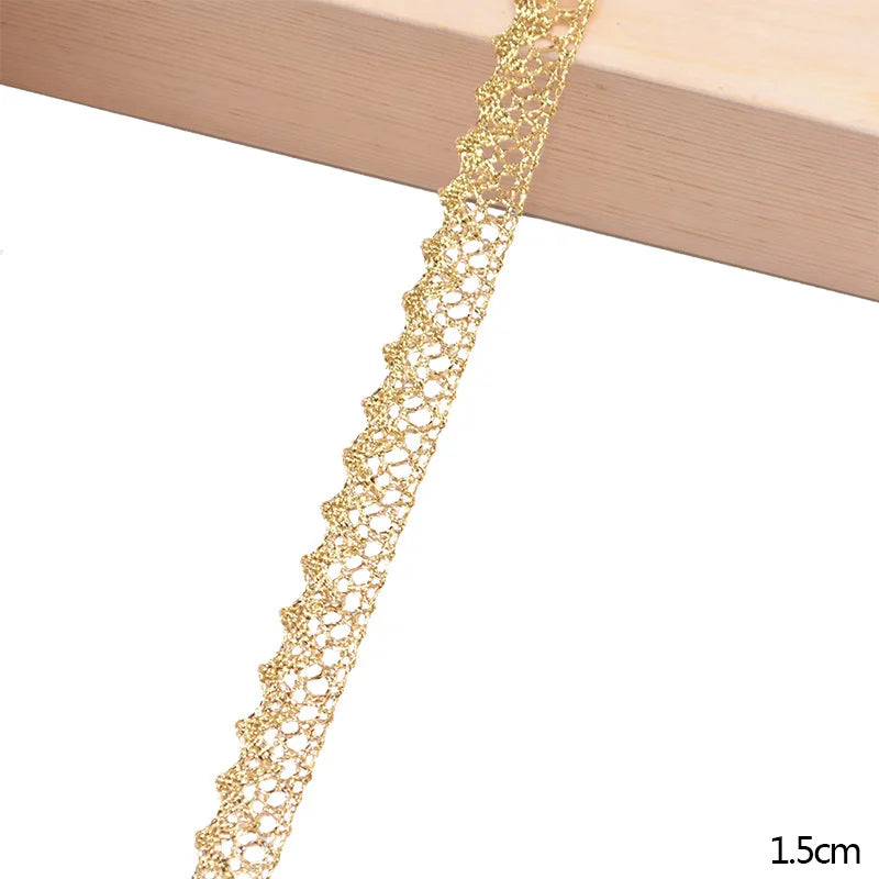 White Embroidered Lace Trim Ribbon 5/10 Yards – DIY Sewing Lace Trim Ribbon Babs 19-Width 1.5cm 10Yards