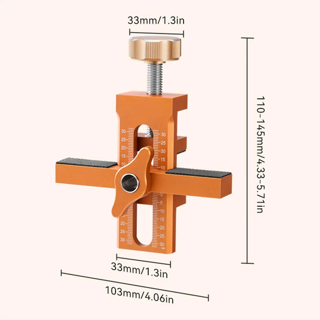Cabinet Door Mounting Jig – Adjustable Aluminum Positioner Woodworking Jig Tool Babs
