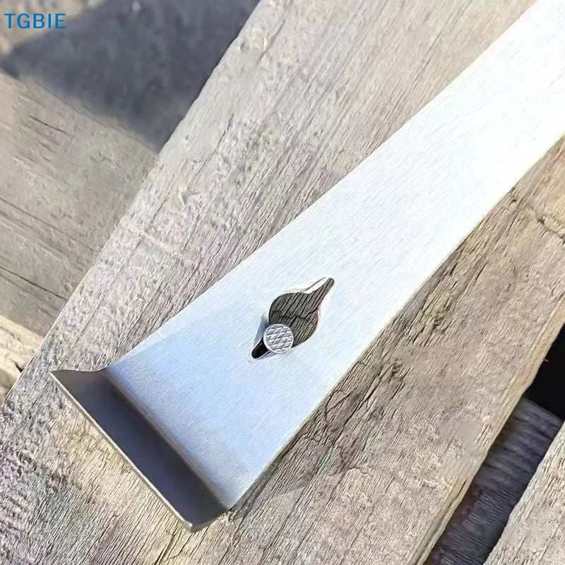3-in-1 Stainless Steel Pry Bar – Scraper & Lever Tool Pry Bar Tool Babs