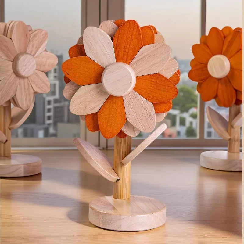 Sunflower Bamboo Coaster – Heat-Insulating Minimalist Decor Decorative Coaster Babs