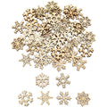 50Pcs Natural Wood Christmas Ornaments – DIY Holiday Craft Set Christmas Ornaments Babs B