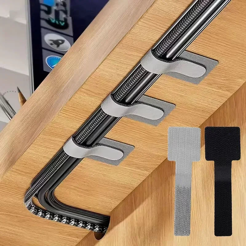Self-Adhesive Reusable Cable Ties & Cord Holders 10-20 Pcs Cable Cord Organizer Babs