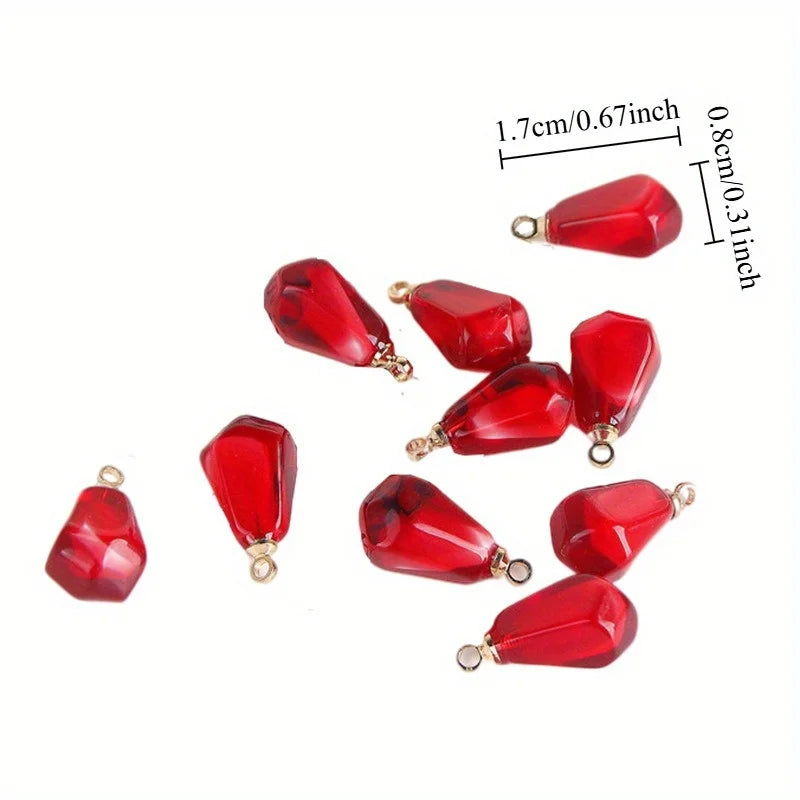 5pcs Resin Pomegranate Charms for DIY Jewelry Making Jewelry Making Charms Babs