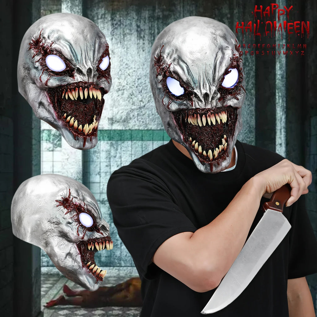 Venom LED Cosplay Mask & Gloves – Halloween Costume Set Cosplay Mask Set Babs